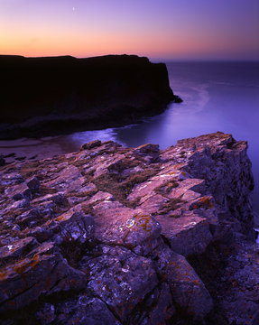 Dawn Over Mewslade, Gower, Wales