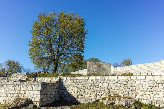 Archaeological site Shumen fortress near Town of Shoumen, Bulgaria