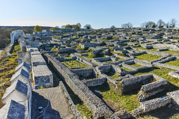 Obraz premium Archaeological site Shumen fortress near Town of Shoumen, Bulgaria