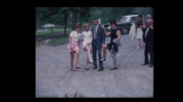 1966 Women show off their legs