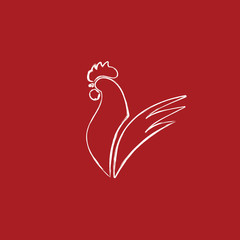 Rooster Logo Vector Template Design