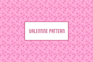 Vector hearts and flowers pattern. Design of hand drawn objects for St. Valentine's day, wedding