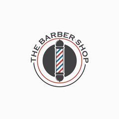 The Barber Shop Logo Vector Template Design