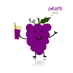 Grape, funny character for your design