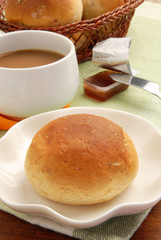 Fresh home baked dinner rolls