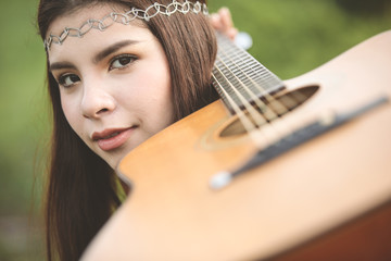 Fototapeta premium Young asian musician