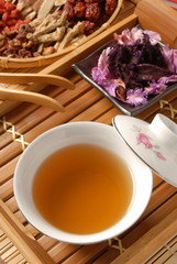 Chinese traditional herbal tea and herbs
