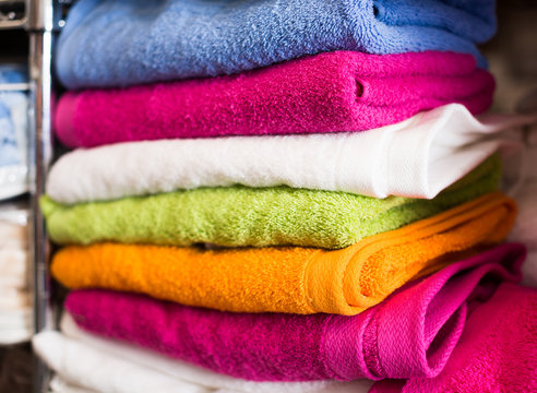 different cotton colour towels