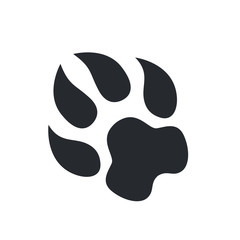 Paw Prints. Logo. Vector Illustration. Isolated vector Illustration. Black on White background.