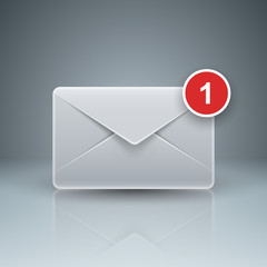 Email and mail icon. Abstract 3D Infographic.