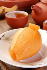 Loquat in the white plate  