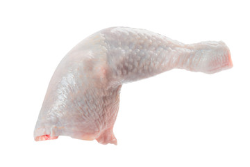 raw chicken legs without shadows. 100% sharp image.