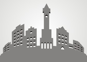 Urban development, vector icon, city