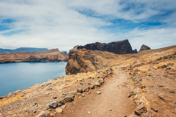 Cliffs at Ponta de Sao Lourenco, Madeira, Portugal