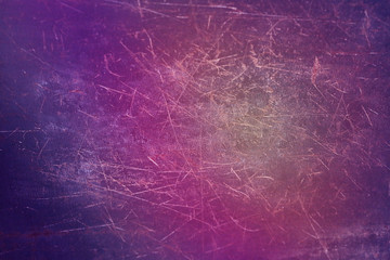 Violet grunge  metal background with scratches.metal texture with copy space