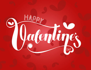 Fototapeta na wymiar Happy Valentine's day graphic background. Postcard, Greetings.