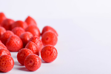  Colorful background of assorted Gumballs isolated over white background