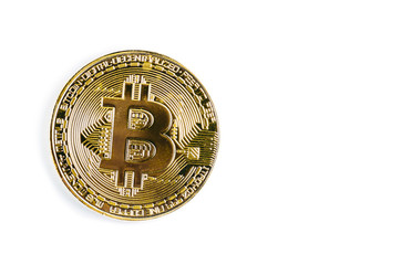 Close-up View On Bitcoin