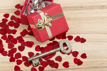 Love Key to my heart, symbol of love