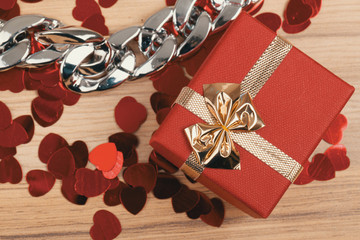 Valentine love gift box