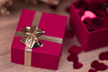 Valentine love gift box
