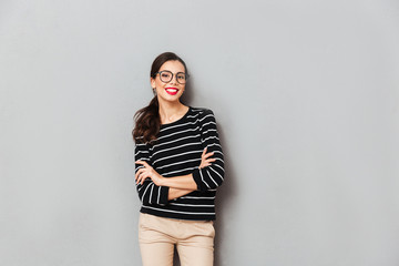 Portrait of a confident businesswoman in eyeglasses
