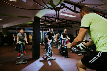 cycling class indoors