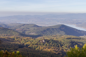 Obraz premium Danube bend in Hungary