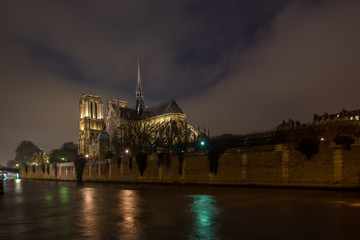 Fototapeta na wymiar Notre Dame de Paris cathedral.