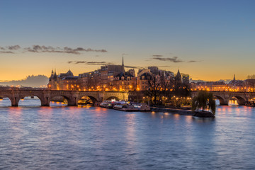 Pont Neuf in central Paris, France.