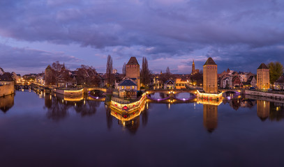 Obraz premium Ponts Couverts from the Barrage Vauban in Strasbourg France