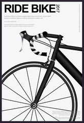 Fototapeta premium Cycling Poster Vector Illustration