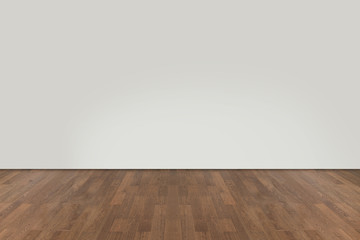 Walnut wood floor with wall background