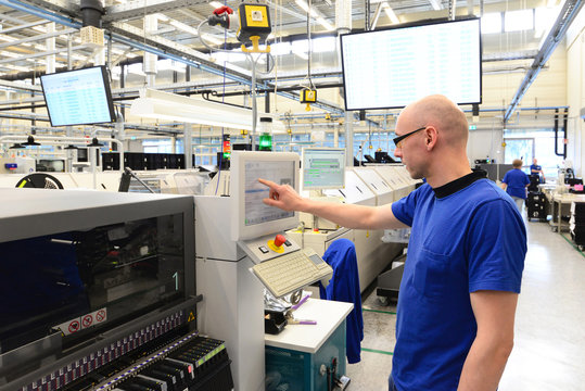 production and assembly of microelectronics in a hi-tech factory