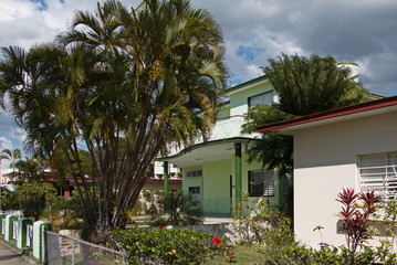 Fototapeta premium Modern architecture in Cienfuegos in Cuba 