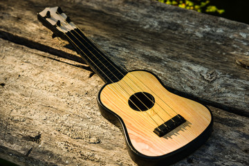 Naklejka premium Toy acoustic guitar