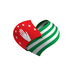Abkhazia flag, vector illustration