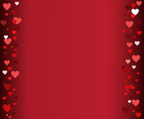 Valentines Day Background . Romantic card with hearts