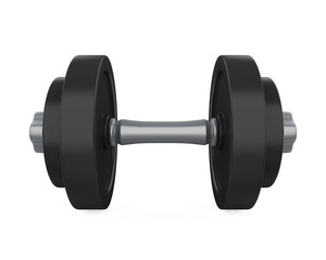 Metal Dumbbell Isolated