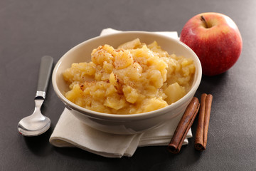 apple sauce and cinnamon