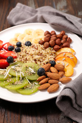 quinoa with fruit and nuts