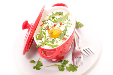 baked egg with cream