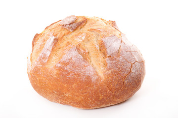 bread ball isolated on white background