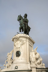 Fototapeta na wymiar Statue of Dom Jose I; Lisbon