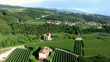 Val di Non - aerial view
