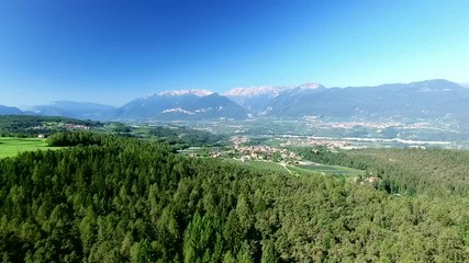Val di Non - aerial view