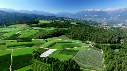 Val di Non - aerial view