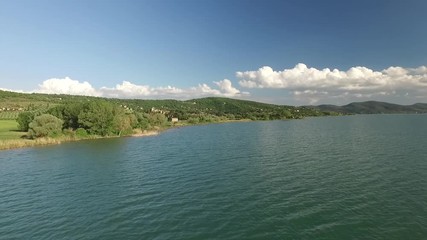 Lago Trasimeno - aerial view