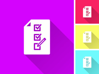 Clipboard pencil - vector icon.