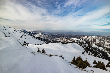 Fototapeta na wymiar Winter in mountains